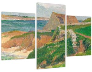 Obraz - Henri Moret, The Island of Raguenez, Brittany, reprodukcia (90x60 cm)