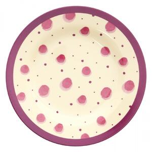 Melamínový tanier Pink Watercolor Splash 20 cm
