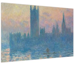 Obraz - Claude Monet, The Houses of Parliament, Sunset, reprodukcia (90x60 cm)