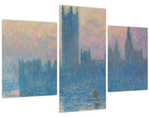 Obraz - Claude Monet, The Houses of Parliament, Sunset, reprodukcia (90x60 cm)
