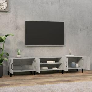 TV skrinka betónová sivá 180x31,5x40 cm kompozitné drevo