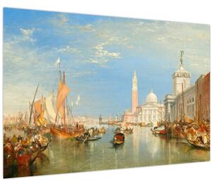 Obraz - Joseph Mallord William Turner, Venice the Dogana and San Giorgio Maggiore, reprodukcia (90x60 cm)
