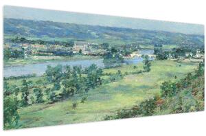 Obraz - Theodore Robinson, The Valley of the Seine, From the Hills of Giverny, reprodukcia (120x50 cm)