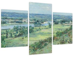 Obraz - Theodore Robinson, The Valley of the Seine, From the Hills of Giverny, reprodukcia (90x60 cm)