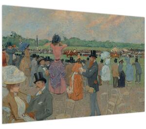 Obraz - Jean-Louis Forain, The Races at Longchamp, reprodukcia (90x60 cm)