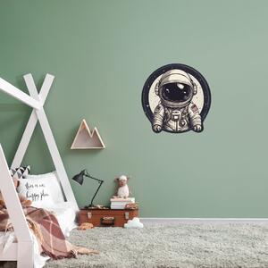 PIPPER. Kruhová samolepka na stenu "Astronaut" Veľkosť: 60 cm