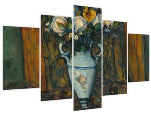 Obraz - Paul Cézanne, Vase of Flowers, reprodukcia (150x105 cm)