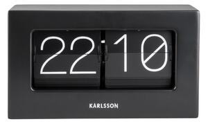 NÁSTENNÉ HODINY čierna 20,5/11,5/7 cm Karlsson - Hodiny, Online Only