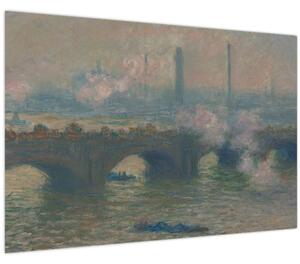 Obraz - Claude Monet, Waterloo Bridge, Gray Day, reprodukcia (90x60 cm)
