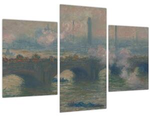 Obraz - Claude Monet, Waterloo Bridge, Gray Day, reprodukcia (90x60 cm)