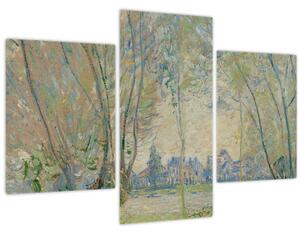Obraz - Claude Monet, Woman Seated under the Willows, reprodukcia (90x60 cm)