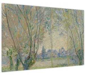 Obraz - Claude Monet, Woman Seated under the Willows, reprodukcia (90x60 cm)