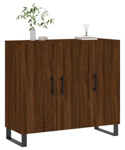 Komoda hnedý dub 90x34x80 cm kompozitné drevo