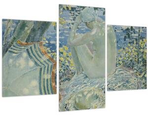 Obraz - Frederick Carl Frieseke, On the Bank, reprodukcia (90x60 cm)