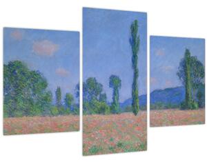 Obraz - Claude Monet, Poppy Field (Giverny), reprodukcia (90x60 cm)