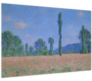 Obraz - Claude Monet, Poppy Field (Giverny), reprodukcia (90x60 cm)