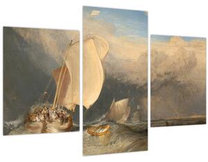 Obraz - William Turner, Fishing Boats with Hucksters Bargaining for Fish, reprodukcia (90x60 cm)