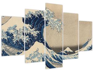 Obraz - Katsushika Hokusai, Under the Wave off Kanagawa, reprodukcia (150x105 cm)