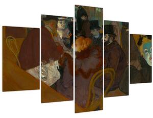 Obraz - Henri de Toulouse-Lautrec, At the Moulin Rouge, reprodukcia (150x105 cm)