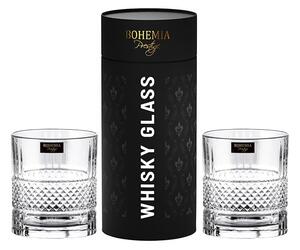 BOHEMIA PRESTIGE ELEGANTE POHÁR NA WHISKY V TUBE 320ML SADA 2KS