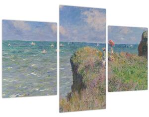 Obraz - Claude Monet, Cliff Walk at Pourville, reprodukcia (90x60 cm)