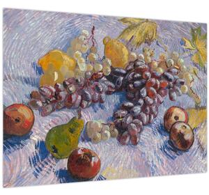 Obraz - Vincent van Gogh, Grapes, Lemons, Pears, and Apples, reprodukcia (70x50 cm)