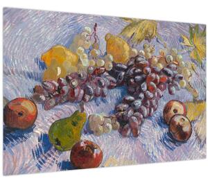 Obraz - Vincent van Gogh, Grapes, Lemons, Pears, and Apples, reprodukcia (90x60 cm)