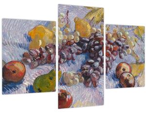 Obraz - Vincent van Gogh, Grapes, Lemons, Pears, and Apples, reprodukcia (90x60 cm)
