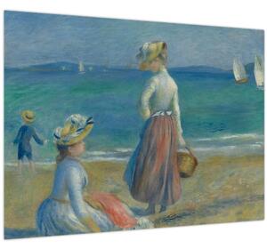 Obraz - Auguste Renoir, Figures on the Beach, reprodukcia (70x50 cm)