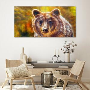 Skleneny obraz Medveď