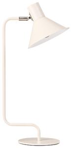 Stolná lampa krémová biela kovová 51 cm kužeľovité tienidlo nočná lampa moderný industriálny štýl spálňa obývacia izba kancelária