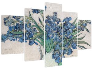 Obraz - Vincent van Gogh, Irises, reprodukcia (150x105 cm)