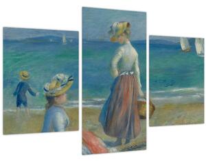 Obraz - Auguste Renoir, Figures on the Beach, reprodukcia (90x60 cm)