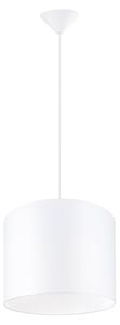 Závesné svietidlo Nova, 1x biele textilné tienidlo, (fi 30 cm)