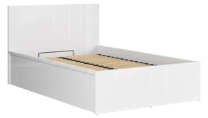 NovýNábytok.sk Jednolôžková posteľ 120 cm BRW Tetrix 6 (lesk biely) (s roštom) (s úl. priestorom). Akcia -17%. Vlastná spoľahlivá doprava až k Vám domov. 1098485