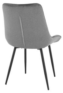 Jedálenská stolička Sarin - sivá / čierna
