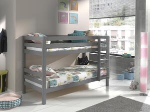 Poschodová posteľ pre dve deti Pino grey