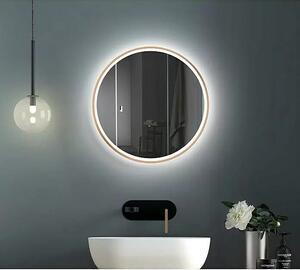 DSK Design Okrúhle zrkadlo s LED svetlom DSK Desire / Ø 55 cm / 15 W / hliník / meď