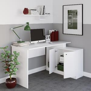 Písací stôl BASAK biela