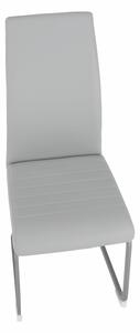 Jedálenská stolička Nobata - svetlosivá / sivá