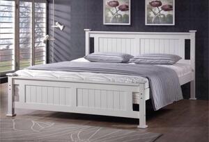 Manželská posteľ s roštom Lucas New 160x200 cm - biela