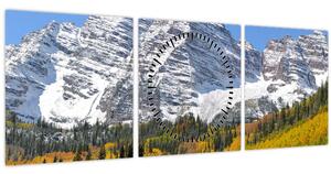 Obraz - Maroon Peak (s hodinami) (90x30 cm)