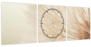 Obraz - Detaily kvetu (s hodinami) (90x30 cm)