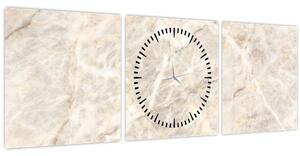 Obraz - Mramor (s hodinami) (90x30 cm)