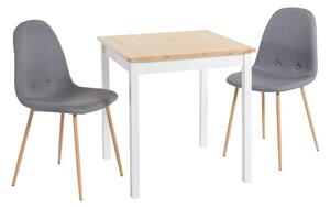 Súprava jedálenského stola Sydney a dvoch jedálenských stoličiek Lissy - Essentials