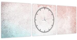 Obrázok - Mandaly v stene 2 (s hodinami) (90x30 cm)