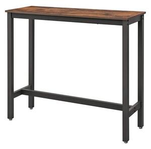 Barový stôl LEKSA III hnedá/čierna