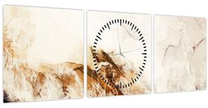 Obraz - Abstrakcia (s hodinami) (90x30 cm)