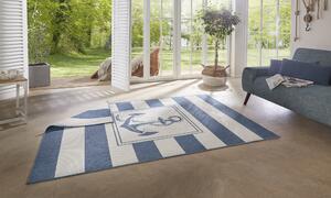NORTHRUGS - Hanse Home koberce Kusový koberec Twin Supreme 104143 Blue / Cream – na von aj na doma - 120x170 cm