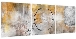 Obraz - Abstrakcia (s hodinami) (90x30 cm)
